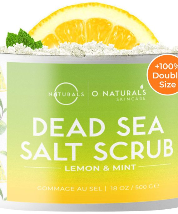 Treats Oily Skin, Acne Exfoliating Lemon Oil Dead Sea Salt