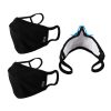 Black face mask Washable Multi Layers with Clip