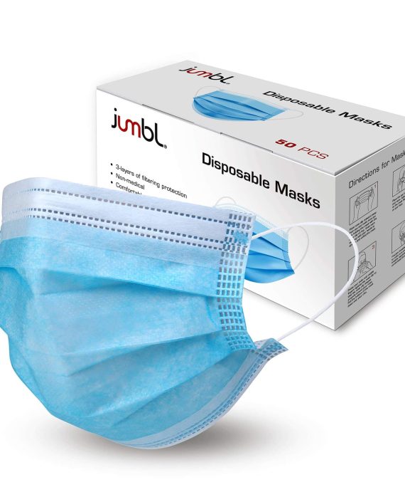 Face Masks Blue Disposable Comfortable Nose/Mouth Coverings