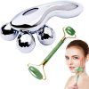 2 in 1 Massage Roller 3D face Jade Rollers
