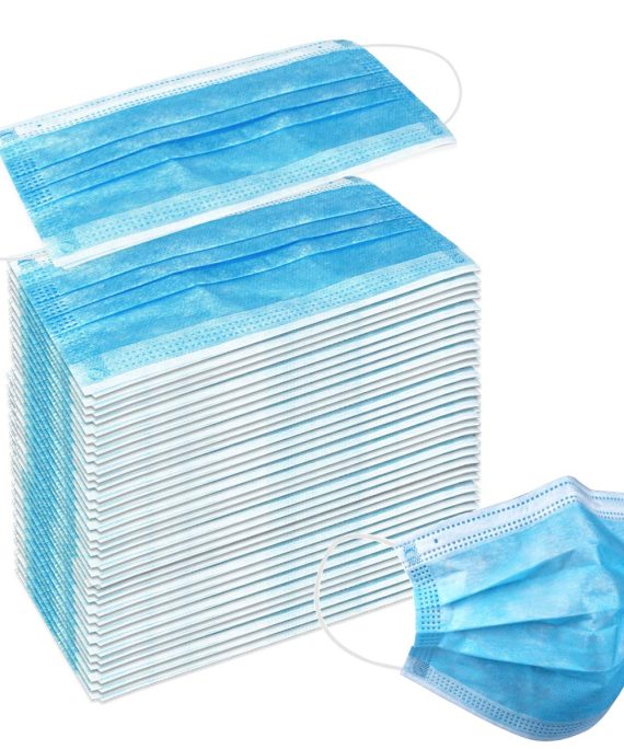50 Pcs Disposable 3 Ply Earloop Face Mask