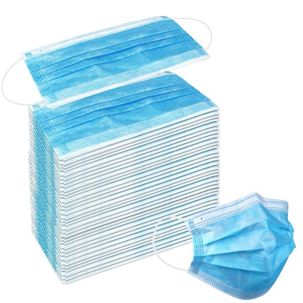 50 Pcs Disposable 3 Ply Earloop Face Mask