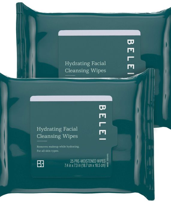  Hydrating Facial Cleansing Wipes, Ophthalmologist Tested