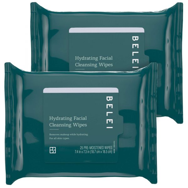  Hydrating Facial Cleansing Wipes, Ophthalmologist Tested