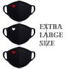 XL Cute Face Masks with Heart
