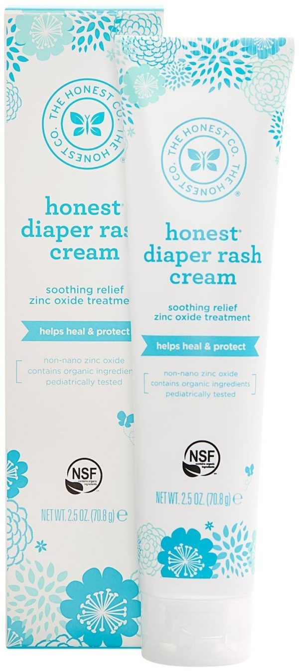 Honest Diaper Rash Cream, 2.5 Ounce