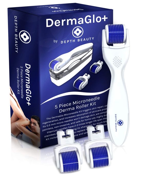 Derma Roller Microneedling Kit – 0.3MM Microneedle Roller