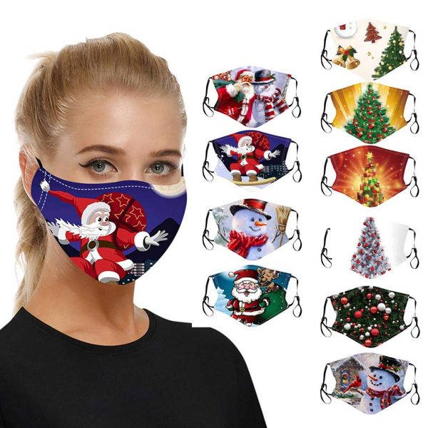 Reusable Christmas Face Mask-Washable Face