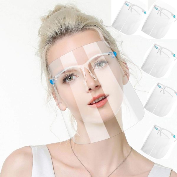 Reusable Goggle Facial Covering Clear Transparent Face Visor