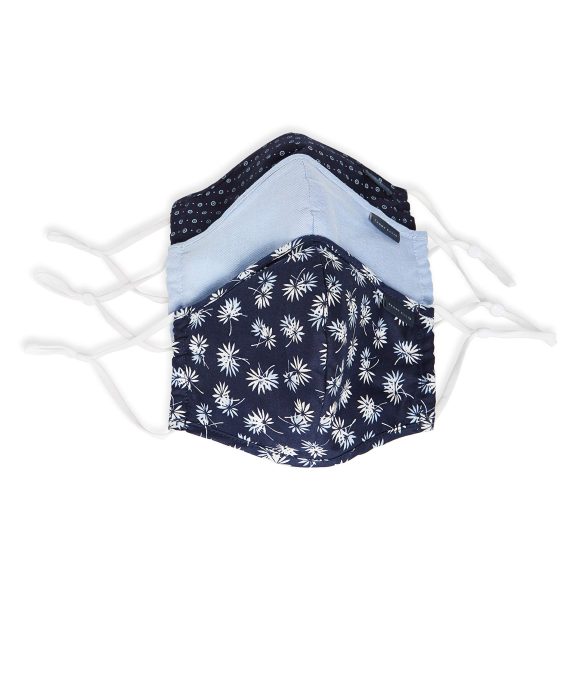 Perry Ellis Reusable Rounded Woven Fabric Face Mask