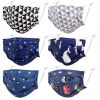 Kids Reusable Face Mask Soft Fabric Washable Black Triangle