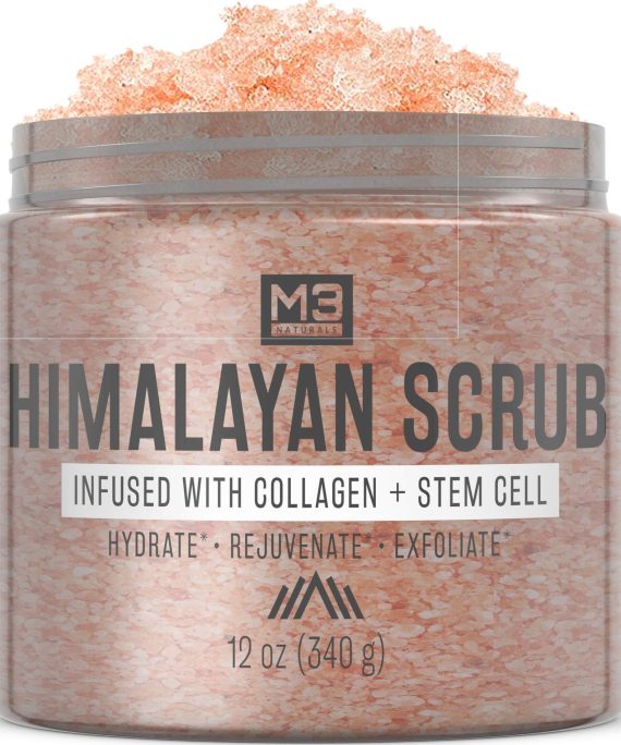 M3 Naturals Himalayan Salt Scrub Infused with Collagen