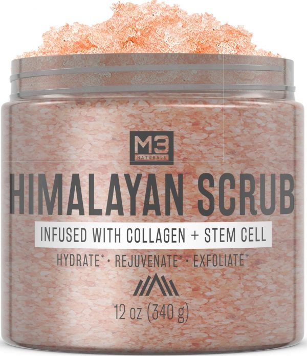 M3 Naturals Himalayan Salt Scrub Infused with Collagen