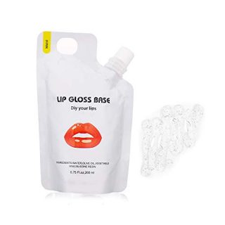 Versagel Lip Gloss Base, Moisturize Oil Material DIY Lip Makeup Primers, Non-Stick Lipstick Primer Lip Gloss Base for Handmade Lip Balms Lip Gloss 6.75 Fl.oz