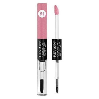Revlon ColorStay Overtime Lipcolor, Dual Ended Longwearing Liquid Lipstick with Clear Lip Gloss, with Vitamin E in Pink, Forever Pink (410), 0.07 oz
