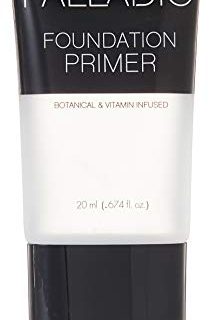 Palladio Foundation Primer, 0.674 oz,, Lightweight and Velvety Primer with Aloe Vera and Chamomile, Wear Alone or As Foundation Base, Minimizes Fine Lines and Pores, Helps Makeup Last Longer
