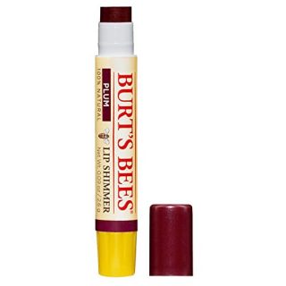Burt's Bees 100% Natural Moisturizing Lip Shimmer, Plum, 1 Tube
