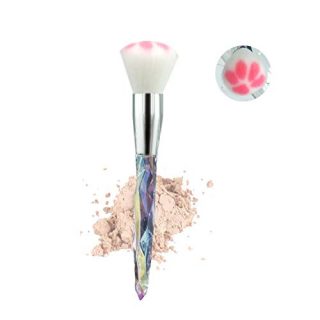 Powder Makeup Brush - Professional Powder Brushes Cat Brushes for Face Foundation Blush Blending Buffing Cosmetic with Durable Sparkling Handle