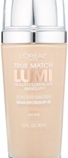 L'Oreal Paris True Match Lumi Healthy Luminous Makeup, N1-2 Soft Ivory/Classic Ivory , 1 fl. oz.