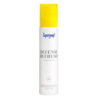 Supergoop! Defense Refresh (Re)setting Mist SPF 40, 3.4 fl oz - Makeup Setting Spray & Face Sunscreen for Sensitive Skin with Rosemary & Peppermint Extract; Light, Refreshing Scent