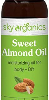 Sweet Almond Oil by Sky Organics (Large 16oz) Pure Cold-Pressed Almond Face Oil Moisturizing Oil for Body Skin & Hair