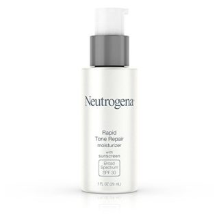 Neutrogena Rapid Tone Repair Face Moisturizer with Retinol SA, Vitamin C, Hyaluronic Acid and SPF 30 Sunscreen, Tone-Evening & Brightening Retinol Facial Moisturizer Cream, 1 fl. oz