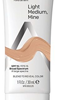 Almay Smart Shade Skintone Matching Makeup, Hypoallergenic, Cruelty Free, Oil Free, Fragrance Free, Dermatologist Tested Foundation with SPF 15, Light, Medium Mine, 1oz
