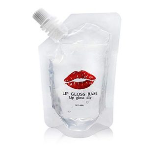 Lip Gloss Base Clear Matte Lip Plumper Lip Makeup Primers Lip Color DIY Lip Balm Base Handmade Lip Glaze Lipstick Base Lip Coloring Moisturize, Non-Stick Lipstick Primer Gel Matt, 1.4 Ounce (A)