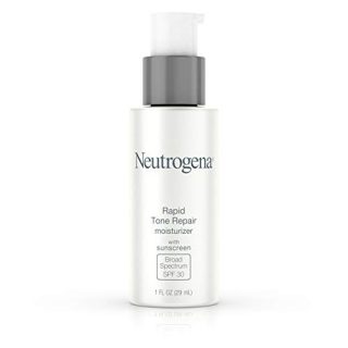 Neutrogena Rapid Tone Repair Face Moisturizer with Retinol SA, Vitamin C, Hyaluronic Acid and SPF 30 Sunscreen, Tone-Evening & Brightening Retinol Facial Moisturizer Cream, 1 fl. oz