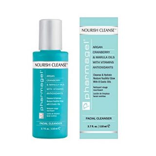 Pharmagel Nourish Cleanse Hydrating Facial Cleanser | Face Cleanser & Makeup Remover | Natural Face Wash for All Skin Types – 3.7 oz