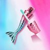 Dive into Creativity with 10-Piece Mermaid Mini Empty Lip Glaze Tubes – Perfect for Crafting Your Unique Lip Colors