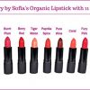 Vibrant Organic Lipstick – Luxury Berry Red Hydrating Lip Color