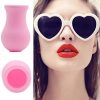 MonLiya Lips Enhancer Plumper Device,Pink Vase Type Physical Way Lip