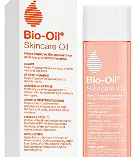 Bio-Oil Skincare Oil, 4.2 Ounces, Body Oil for Scars and Stretch Marks, Hydrates Skin, Non-Greasy, Dermatologist Recommended, Non-Comedogenic, For All Skin Types, with Vitamin A, E