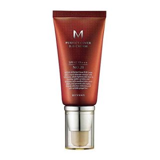 MISSHA M PERFECT COVER BB CREAM #21 SPF 42 PA+++, Multi-Function, High Coverage Makeup to help infuse moisture for firmer-looking skin with reduction in appearance of fine lines 50ml-Lightweight