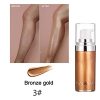 SuperThinker Liquid Highlighter - Illuminating Glow for Face & Body | Bronze Gold Shimmer ✨