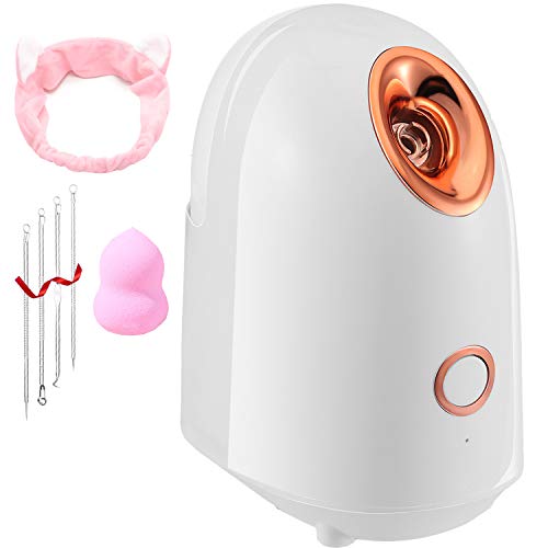 Facial Steamer, 150ml Nano Lonic Face Steamer with 20 Min Steam Time, 20s Quick Heats Up, Face Steamer for Facial, Warm Mist Face Spa Humidifier for Women Opening Pores Cleansing Blackheads Acne