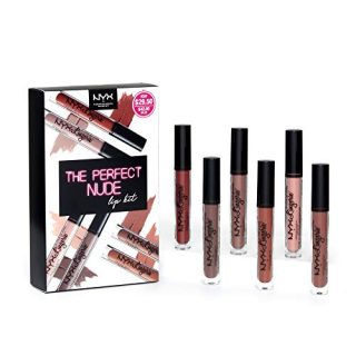 NYX PROFESSIONAL MAKEUP Lip Lingerie Matte Liquid Lipstick Set (Exotic, Seduction, Confident, Silk Indulgent, Bustier, Cabaret Show), Pack OF 6