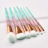 Winsummer 7 Pieces Makeup Brushes Colorful Diamond