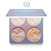 Shimmer Highlighter Powder Palette, Illuminator Powder Palette