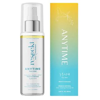 ANYTIME Face Mist 90ML: Vegan, All Natural, Organic Facial Toner Spray | Glow in 3 Seconds with Centella Asiatica(Cica), Hyaluronic Acid, Evening Primrose Oil