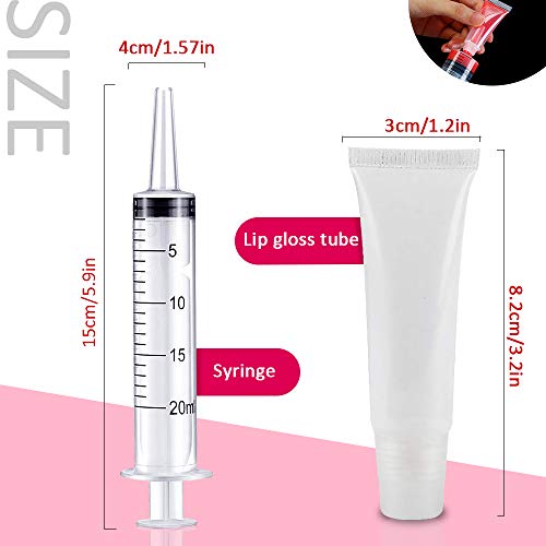 41Oj5V1ua0L.SL1500 50PCS Lip Gloss Tubes 10ml Clear Empty Lip Balm