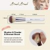 DUcare Makeup Kabuki Brushes 3Pcs Foundation Brush& Concealer Brush
