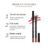 12-Color Professional Matte Lip Liner and Lipstick Set - Long Lasting & Waterproof