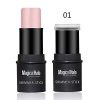 COOSA Makeup 2 Color Highlighter Stick Skin Care Shimmer Cream Powder