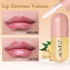 Lip Plumper,2 Pack Ginger Natural Lip Plumper Gloss and Lip Care Serum
