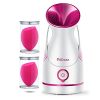 Warm Mist Facial Steamer, Villsure Nano Ionic Moisturizing Face Steamer for Facial