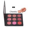 Blusher Palette, 9 Color Natural Make Up Blushing Set