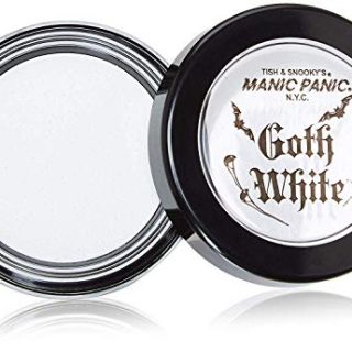 Manic Panic Goth White Cream-to-Powder Foundation - Full Coverage Foundation With Velvety Consistency, for Face, Eye Shadow Base, White Eyeshadow, Concealer to Hide Freckles, Blemishes, & Flaws