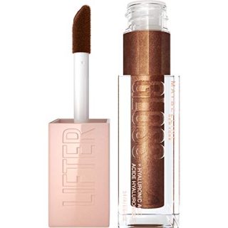Maybelline Lifter Gloss Lip Gloss Makeup With Hyaluronic Acid, Hydrating, High Shine, Hydrated Lips, Fuller-Looking Lips, Crystal, 0.18 fl. oz.